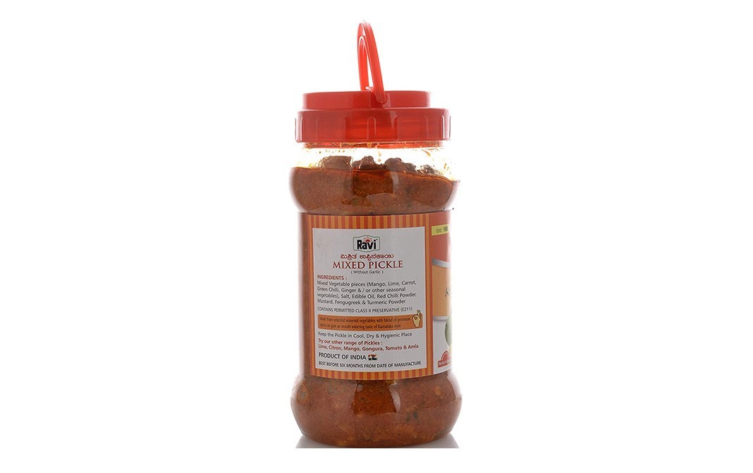 Ravi Mixed Pickle (Without Garlic)   Jar  1 kilogram